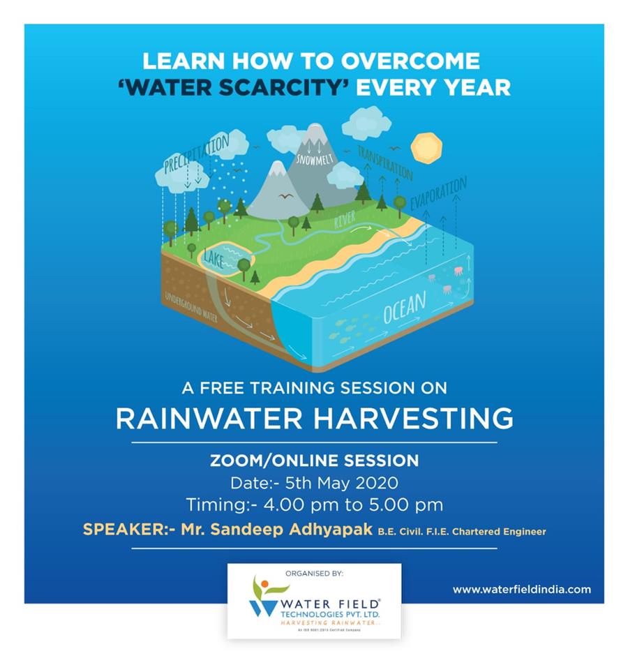 Free Online Seminar On RainWater Harvesting