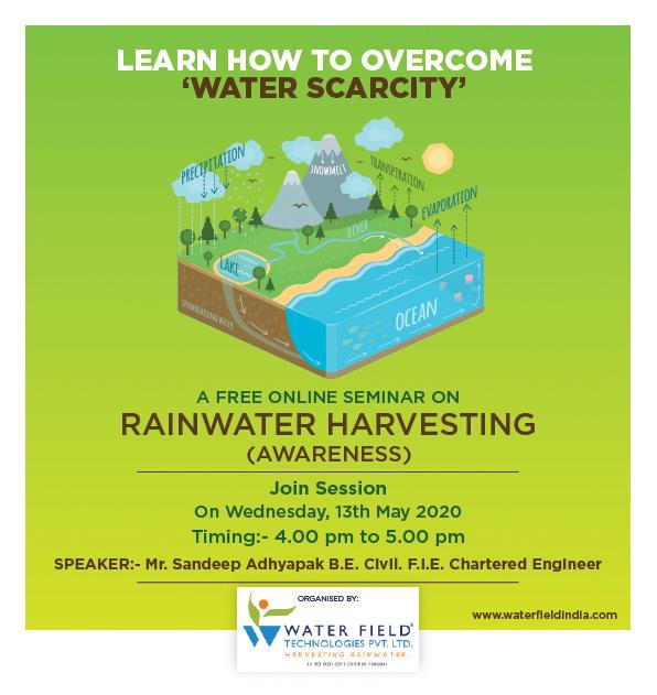 Free Online Seminar On RainWater Harvesting (Awareness) 04