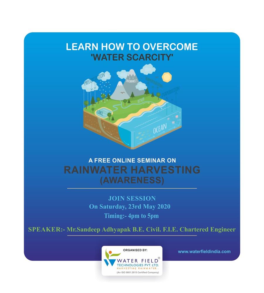 Free Online Seminar On RainWater Harvesting (Awareness)07